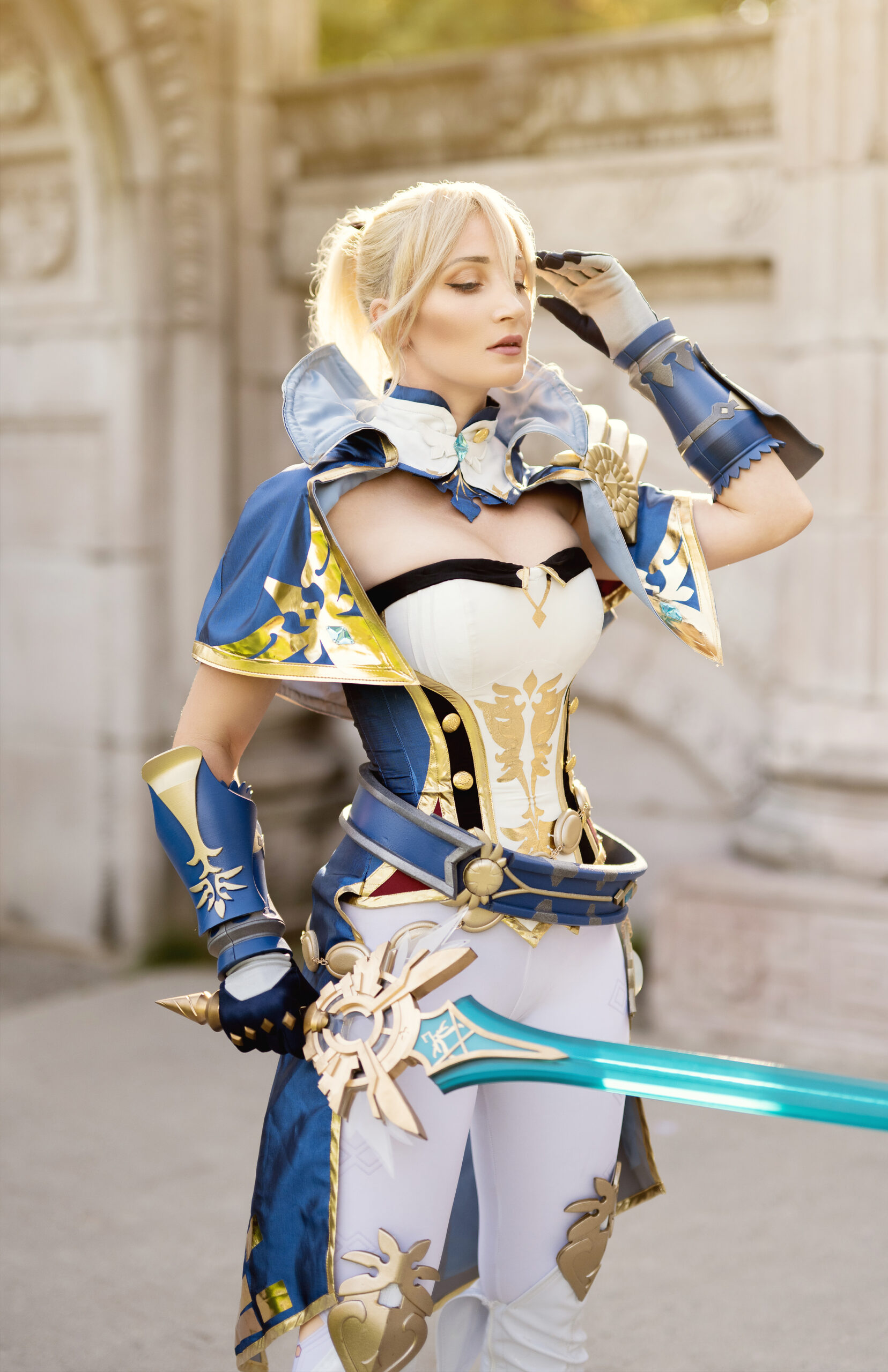 Genshin Impact Jean Cosplay Duo Sided Print